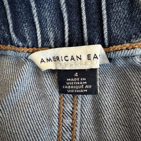 American Eagle Outfitters Women's Blue Denim strapless dress - Picture 4 of 5